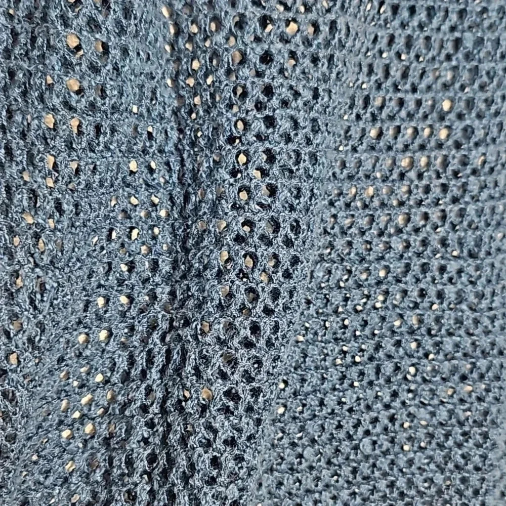 J. Jill Open Knit Sweater Teal Blue Linen Cotton Blend Women's Small - Picture 16 of 16
